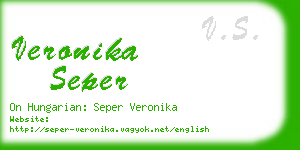 veronika seper business card